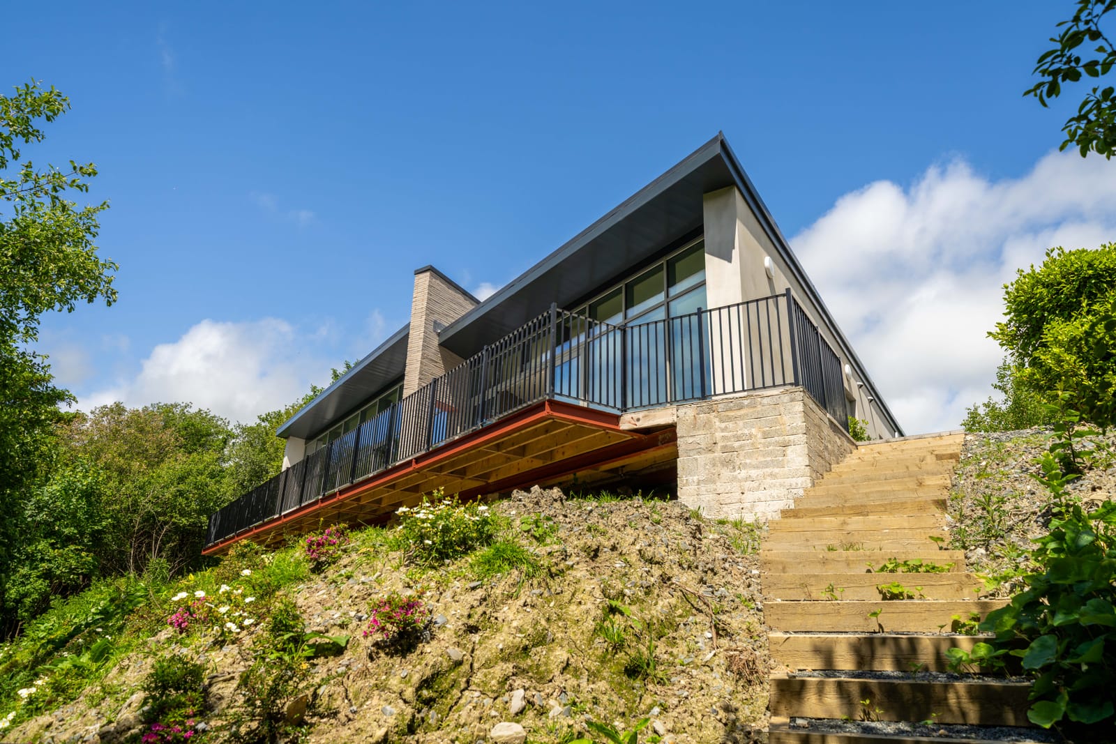 The house on its rock outcrop